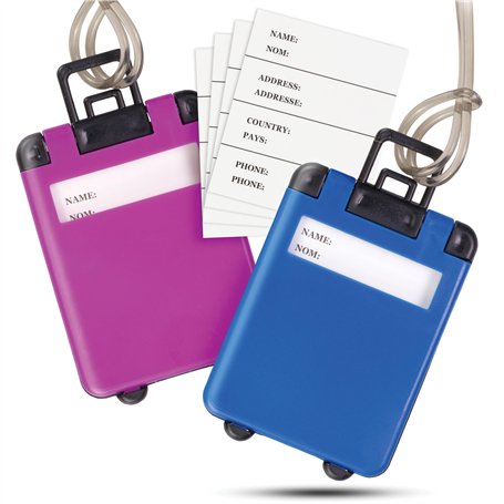 2 PCS - Etiquette Valise Avion GAMBC® - étiquette valise - Etiquette Bagage - Accessoires Voyage - étiquette bagage avion + 4 au