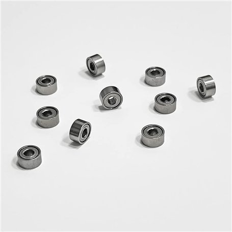 Hoggy Lot de 10 roulements MR52ZZ à billes en acier de 2 mm x 5 mm x 2