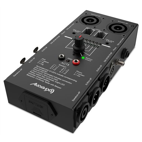 Audibax ACT1 - Testeur de Câbles Multiconnexions - TRS 1/4''