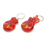 2 x rouge Porte-clés. mini châtaignettes. petit porte-clés instrument de musique. danse flamenco. petite. espagnol espagnol