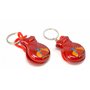 2 x rouge Porte-clés. mini châtaignettes. petit porte-clés instrument de musique. danse flamenco. petite. espagnol espagnol