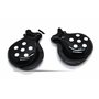 Castagnettes noires pour adultes. Castagnettes noires Castagnettes espagnoles Couleur à pois Couleurs traditionnelles espagnoles