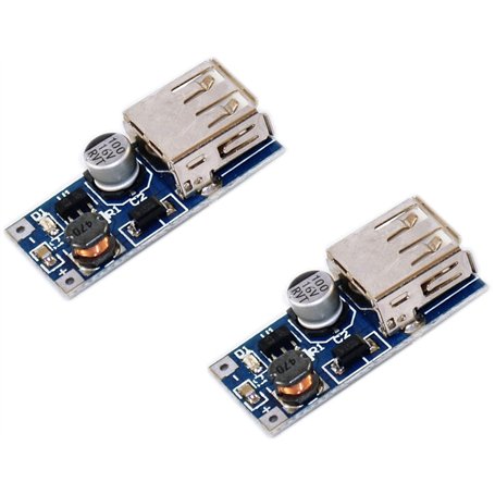 TECNOULAB 2 pièces 0.9 V-5 V DC-DC à 5 V USB convertisseur de Tension Module d'alimentation élévateur