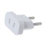 AERVEAL Tête d'adaptateur, Prise 4Mm Prise américaine vers Prise UE Chargeur de Voyage Adaptateur de Prise de Courant USA vers E
