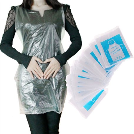 RK-HYTQWR 25 pièces Tablier jetable Multifonctionnel Peinture de Cuisson étanche pour Hommes Femmes