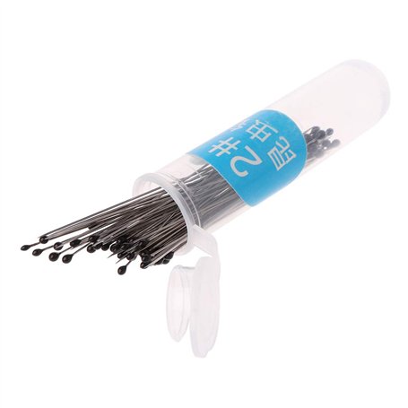 Buwei 100 pièces épingles d'insectes épingles à spécimen en Acier Inoxydable avec boîte en Plastique pour Dissection d'entomolog