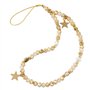 HULKAY Chaîne de téléphone portable en perles pour femmes et filles - Cordon anti-perte - Cordon avec pendentif étoile, As the p