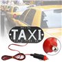 Tbest taxi, enseigne lumineuse taxi, Voyant de Cabine, Pare-brise de Taxi 12V Voyant de Lampe de Signe de Pare-brise LED Lumière