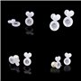 KIIFENG Lot de 6 rehausseurs de boucles d'oreilles en acrylique pour boucles d'oreilles lourdes