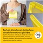 Medela 5x sachets de conservations réutilisables pour lait maternel, avec large ouverture et double fermeture à glissière, convi