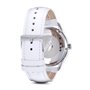 Lacoste Montre Analogique à Quartz pour Femme avec Bracelet en Cuir Argent et Blanc/Multicolor - 2000822