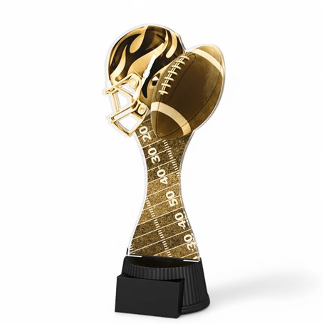 Trophy Monster Trophée de football américain classique de Toronto taille 190 mm | Ballon et casque pour clubs