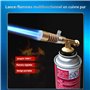 Kadimendium Chalumeau de Cuisine en Laiton Portable Professionnel Torche de Cuisson au Gaz Butane Torche Culinaire Soudage BBQ F