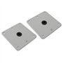 Base De Siège De Bateau, 2PCS Pédestal De Siège De Bateau 7'' X 7'' Ultra-Robuste avec Douille 3/4 Et 6 Trous De Vis Base De Siè