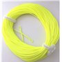 BestCity Ligne flottante haute qualité WF7/8 pour pêche à la mouche avec 2 boucles soudées Jaune fluo
