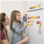 Coogam Magnétiques Lettres et Chiffres pour Les Enfants Symboles Mathématiques Alphabet Majuscule Minuscule Alphabétique Aimants