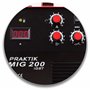 Set Ideal™ Praktik MIG 200 MIG/MAG Poste à souder inverter 200 A Machine à souder 3 en 1 Flux MMA 230 V