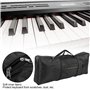 étui pour Clavier à 61 Touches, Noir Tissu Oxford Housse pour Piano électronique Avec Poignée de Traction Pratique, pour Clavier