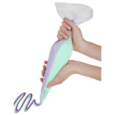 Metaltex - 20 Poches à décorer Doubles + 2 Douilles & 1 Embout