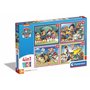 Clementoni |Puzzle Paw Patrol pour Enfant 3 Ans+ | 4 en 1 Supercolor | 12