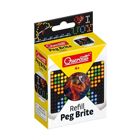 Quercetti - 2516 Refill Peg Brite - Mosaïques carrés