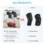 Comfier Coussin Chauffant Genouillère de Massage - Chauffe Pieds avec Masseur de Vibrations - Appareil de Massage pour Cuisses e