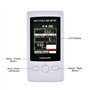 Multi-Champ EMF Mètre Poche ELF RF Gauss Mètre 2000mG Électromagnétique Électrique RF Champ Force Testeur avec Attention Indicat