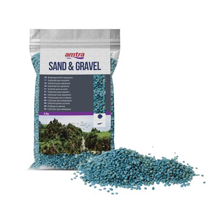 Amtra WAVE Gravier Quartz Ceramisé pour Aquariophilie Turquoise