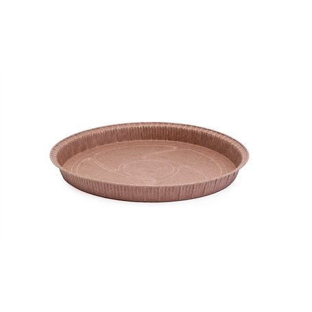 Ecopack Lot de 8 moules ronds en papier jetables pour tartes