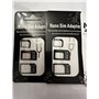 adaptateur NANO SIM vers SIM norme de carte 4 en 1 classique