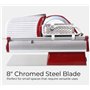 Berkel Home Line 200 Trancheuse alimentaire – Rouge | Lame de 20,3 cm | Trancheuse à viande compacte pour prosciutto, charcuteri