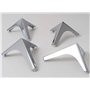 IPEA 4 Pieds de Meuble et Canapé modèle Meta - Lot de 4 Pieds en Métal - Pieds au Élégante Design pour Fauteuils et Armoires - C
