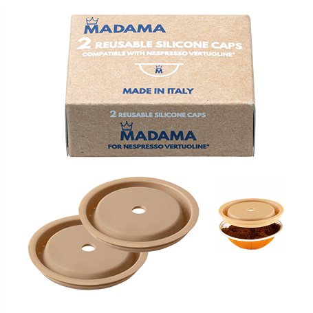 Madama - Bouchon réutilisable pour les capsules Nespresso Vertuo et VertuoLine