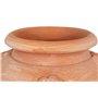 Biscottini - Orcino en Terre Cuite L28 x PR25 x H30 - Pots de Jardin - 100% fabriqué en Italie - Entièrement travaillé à la Main