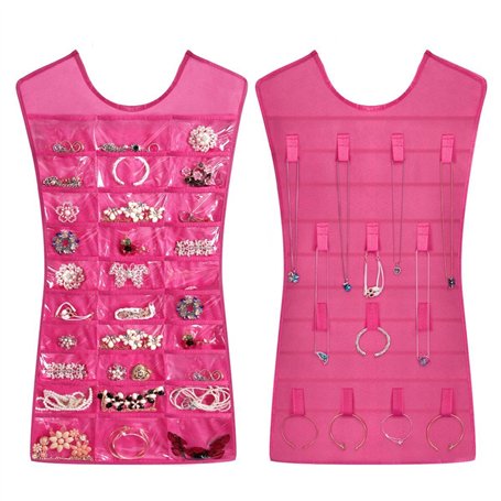 LEOFLA Robe présentoir Portefeuille Robe Porte Bijoux Bracelets Colliers Bijoux Fantaisie Variable