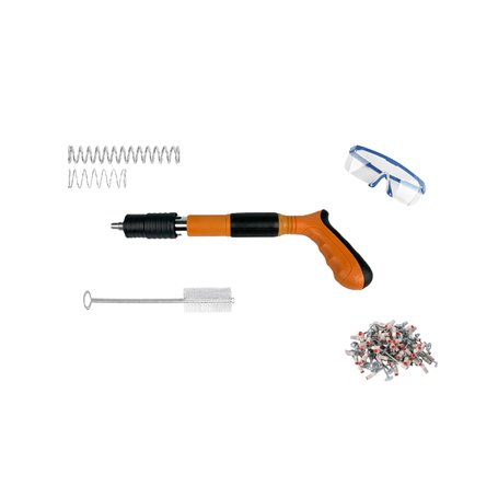 LEOFLA Pistolet manuel réglable avec clous et lunettes intégrés