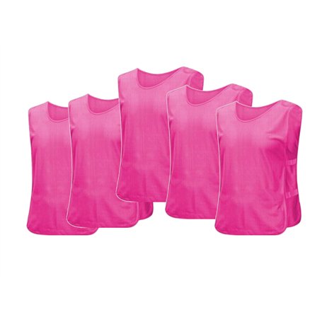 Terryshop74 5 harnais d'entraînement sport équipe de football basket-ball volley-ball football et football couleurs fluo deux ta