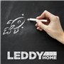 Leddy Living - Craies blanches pour tableau noir | Contraste élevé pour visibilité maximale | Écriture fluide et effacement faci