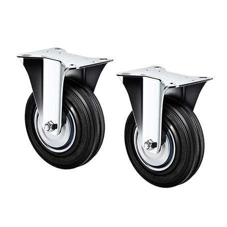 Kippen 1600K1 - Paire de roues industrielles avec base fixe