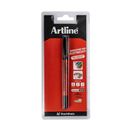 OSAMA Artline Special Purpose Marqueur indélébile pointe fine noire pour électriciens