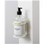 IPEA Support Mural en Fer monté pour Gel désinfectant Savon Distributeur Bouteilles - Blanc - Hauteur 90 mm