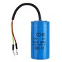 Condensateur CD60 Run avec fil conducteur 250V AC 150uF 50/60Hz pour compresseur d'air de moteur, bleu