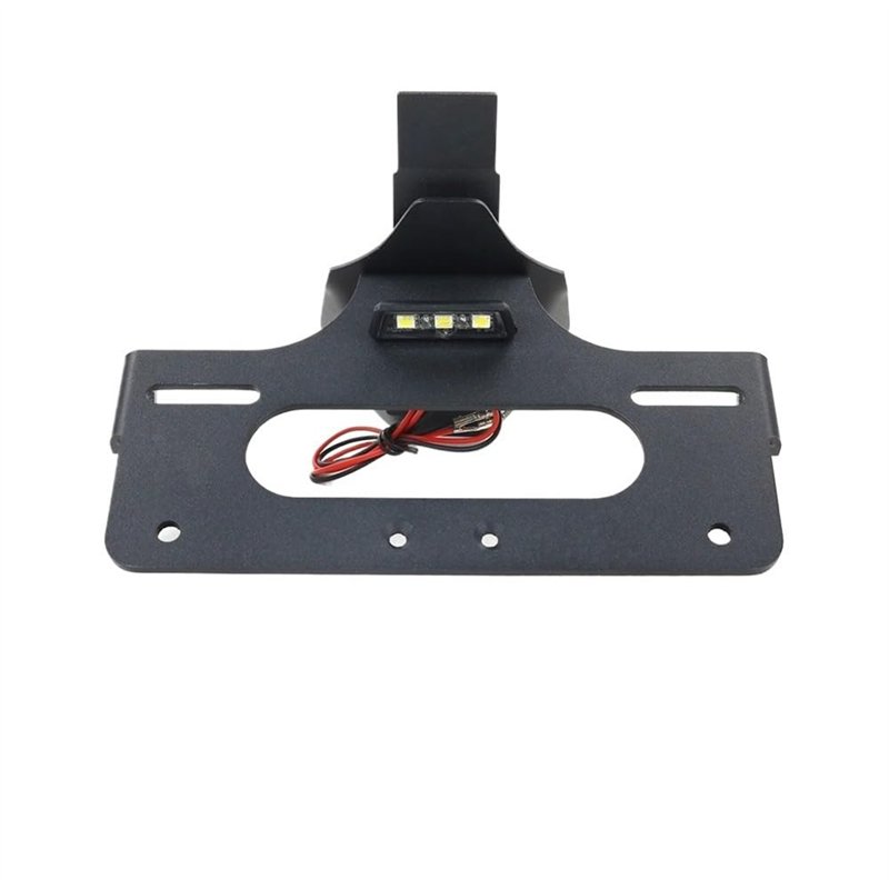 Support Plaque Immatriculation Feu Arrière Moto - Compatible Xiaomi M365 M365 Pro, Acrylique Noir
