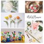 WYMAODAN Kit d'arrangement floral, 6 outils d'arrangement floral, y compris des rubans et des emballages floraux, des fils de ti
