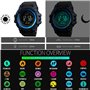 FeiWen Homme Outdoor Militaires Sport Digital LED Plastique Montres Bracelet et Caoutchouc Ruban Multifonctionnel Boussole Podom