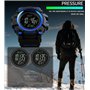 FeiWen Homme Outdoor Militaires Sport Digital LED Plastique Montres Bracelet et Caoutchouc Ruban Multifonctionnel Boussole Podom