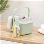 Vigar - Set Caddy et seau de nettoyage - Deux en un - 31 x 24 x 23 cm - Modèle Zeroline - Seau léger de 8 L - avec récipient à 3