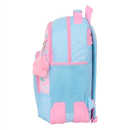 Cartable BlackFit8 Smile Bleu Rose 32 x 42 x 15 cm