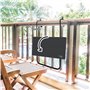 AKTIVE 61034 - Table Pliante Suspendue Multi-Positions pour Balcon, Table de Balcon Pliante 60X40cm, Table de Balcon Suspendue e
