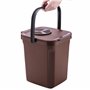 Denox Seau Organique avec Filtre 10 litres, Marron, 235 x 265 x 285 mm